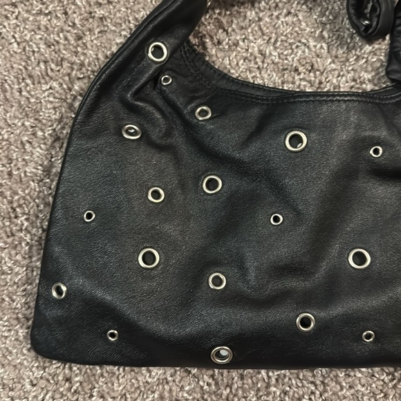 Cute geniune leather studded Paige novick tie bag - Picture 2 of 5